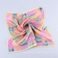 Impressão digital de alta qualidade Ladies 100% Silk Neck Scarf